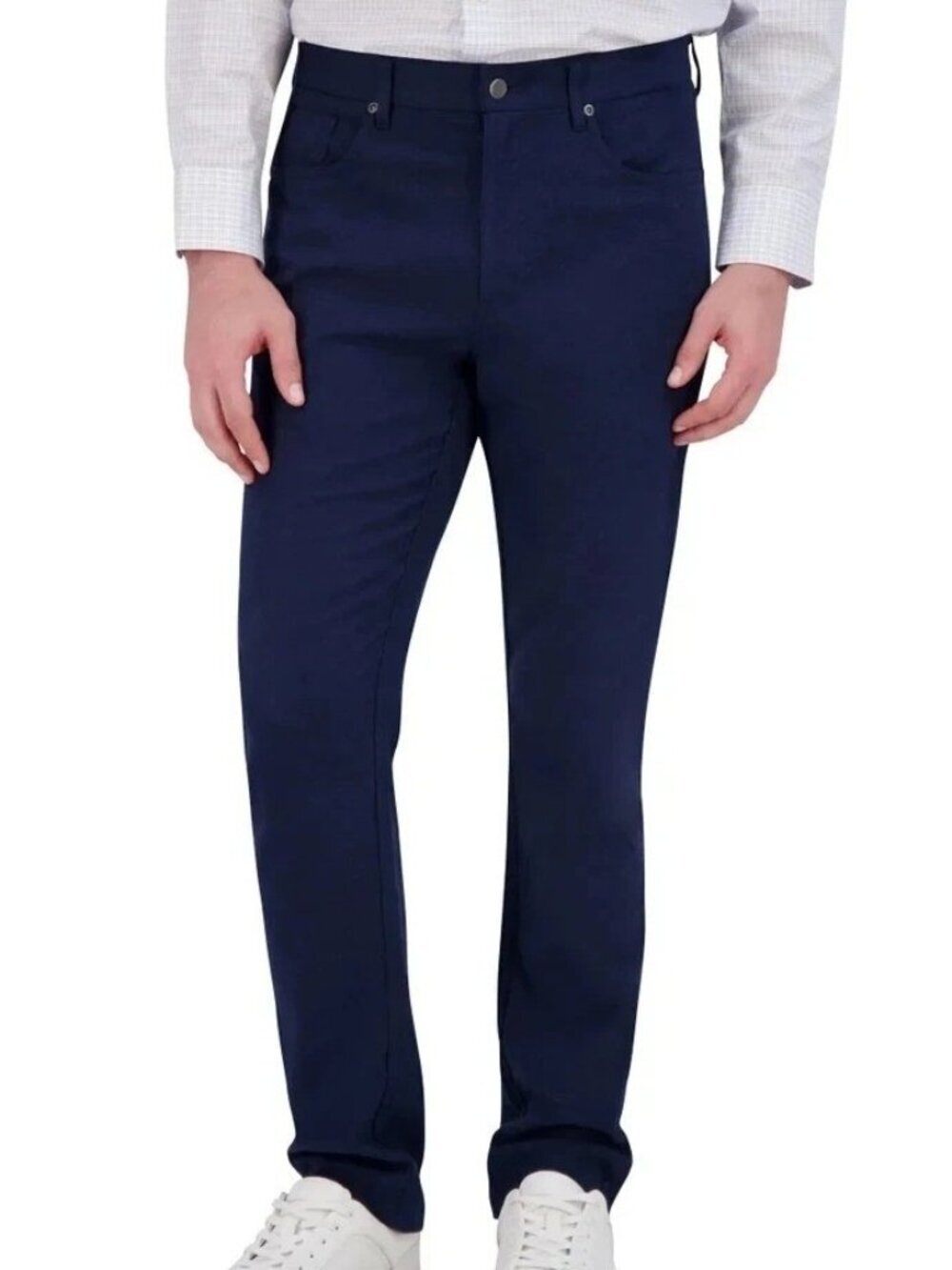 NWT Kirkland Signature Men's 30x30 Brushed 5-Pocket Stretch Pants Navy